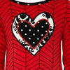AnnLoren Girls Boutique Winter Damask Holiday Heart Polka Dots Herringbone Tunic and Legging Set