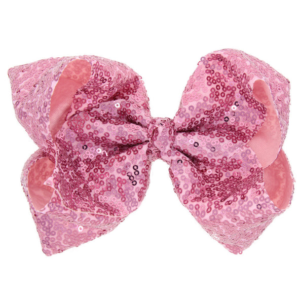 8" Jumbo Sequin Bows - MANY COLORS!