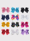 8" Jumbo Sequin Bows - MANY COLORS!