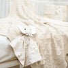 Elephant Over the Clouds 6pc Baby Crib Bedding Set, Beige