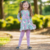 AnnLoren Girls Unicorns and Rainbows Dress & Leggings Back to School Clothing
