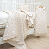 Elephant Over the Clouds 6pc Baby Crib Bedding Set, Beige