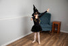 Black Tutu For Girls With Pom Poms and Bow Hair Tie | 2Pcs Set