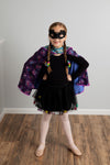 Black Tutu For Girls With Pom Poms and Bow Hair Tie | 2Pcs Set