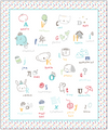 Nipperland® A is for Apple 3-Piece Crib Bedding Set in White
