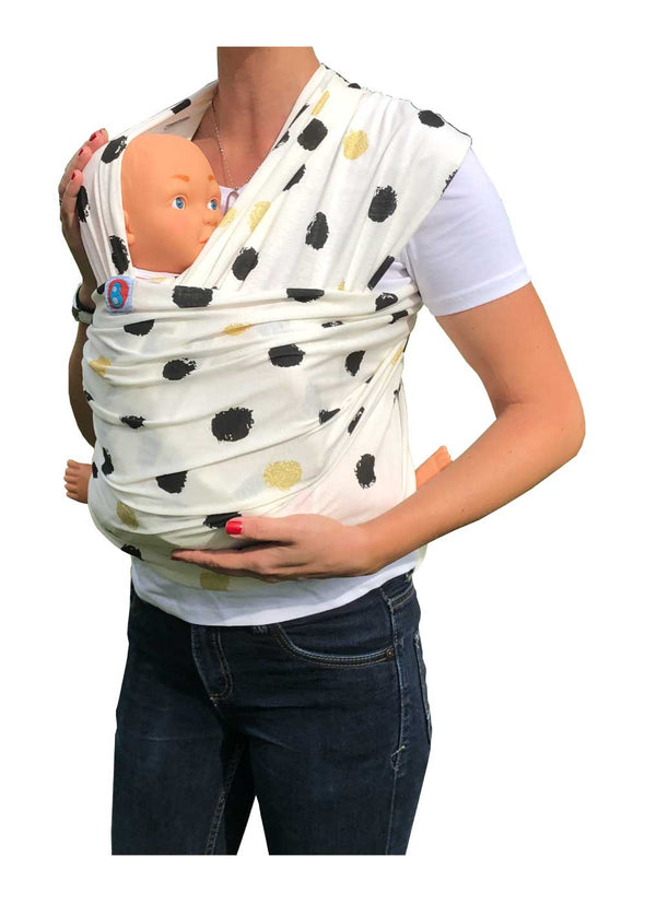 Barbabebe Sling WRAP Classic White with dots BS1005
