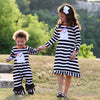 AnnLoren Baby Girls Friendly Ghost Halloween Striped Cotton Romper