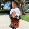 Baby Girls Orange Pumpkin Thanksgiving Autumn Leopard Holiday Cotton Romper - AL Limited