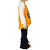 AL Limited Girls Halloween Thanksgiving Orange Pumpkin Top & Black Ruffle Pants Outfit
