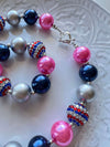 Red Blue Green Bubblegum Necklace