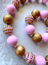 Pink Gold Bubblegum Necklace