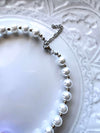 Purple Rose White Bubblegum Necklace
