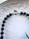 White Black Bow Bubblegum Necklace