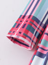 Red Green Plaid Twirl Dress