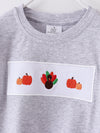 Pumpkin Turkey Plaid Boy Set