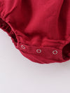 Red Ruffle Baby Romper