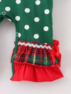 Christmas Truck Polka Dots Baby Romper