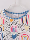 Rainbow Heart Polka Dots Twirl Dress