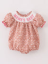 MAMA'S GIRL Leopard Smocked Baby Onesie