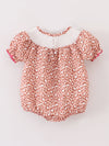 MAMA'S GIRL Leopard Smocked Baby Onesie