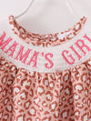 MAMA'S GIRL Leopard Smocked Girl Dress