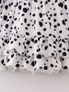 Animal Print Ruffle Girl Twirl Dress