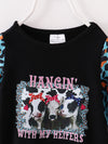 Blue Leopard Cow Ruffle Baby Romper