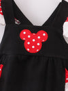Black Minnie Ruffle Baby Romper Bubble