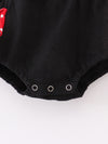 Black Minnie Ruffle Baby Romper Bubble