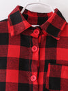 Fad Belted Plaid Shirt Dress With Belt