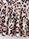 Light Tan Leopard Twirl Dress