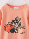 Orange Pumpkin Baby Onesie
