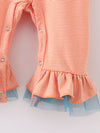 Orange Pumpkin Baby Onesie