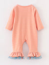 Orange Pumpkin Baby Onesie