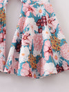 Halloween Floral Pumpkin Bell Pant Set