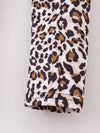 Sassy Denim Short Leopard Leggings 3 Pcs Set