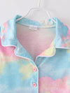 Tie-dye Ruffle Pajama Set