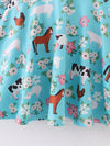 Blue Farm Animals Twirl Dress
