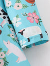 Blue Farm Animals Twirl Dress