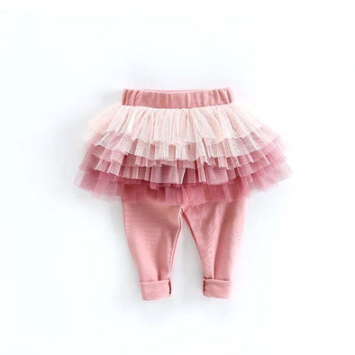 Kids Tutu Leggings | Pink or Gray | Babies - Toddlers - Kids