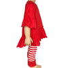 AnnLoren Baby Toddler Big Girls Boutique Red Ruffle Butt Leggings