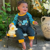 AL Limited Baby Boys Tractor Truck Fall Winter Cotton Romper - Lil FashionAva 
