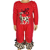 AL Limited Baby Girls Christmas Leopard Reindeer Holiday Cotton Romper One Piece - Lil FashionAva 