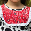 AL Limited Girls Boutique Cowgirl Cow print Lace Bandana Rodeo Party Dress - Lil FashionAva 