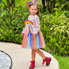 AL Limited Girls Boutique Ombre Rainbow Mesh Tulle Party Dress - Lil FashionAva 