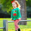 AL Limited Girls Christmas Holiday Elf Stocking Top & Stripe Pants Outfit Set - Lil FashionAva 