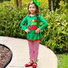 AL Limited Girls Christmas Holiday Elf Stocking Top & Stripe Pants Outfit Set - Lil FashionAva 