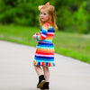 AnnLoren Baby Big Girls Boutique Fall Rainbow Hearts Cotton Winter Dress - Lil FashionAva 