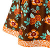 AnnLoren Baby Big Girls Boutique Fall Thanksgiving Floral Cotton Winter Dress - Lil FashionAva 