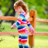 AnnLoren Baby Big Girls Boutique Long Sleeve Rainbow Ruffle Layering T-shirt - Lil FashionAva 